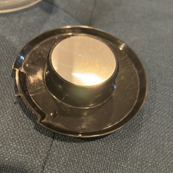 Vintage Corningware heat proof glass coffee pot, metallic rings - Picture 8 of 12